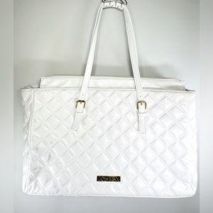 🌺Joy and Iman Extra Large White Tote Bag with Many Pockets🌸🌺